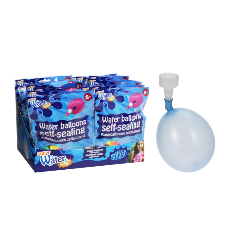 Samozamykací vodní balónky – rychlé plnění bez vázání, mix barev (75 ks)