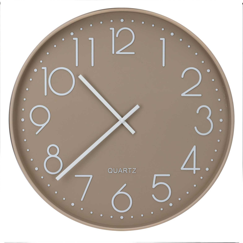 Home Styling Collection Nástěnné hodiny s výrazným ciferníkem, Ø 50 cm, béžové béžová 95272