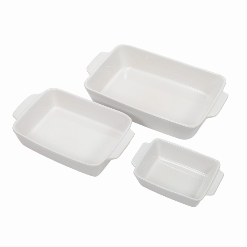 EH Excellent Houseware Zapékací nádoby NETA, 3 různé velikosti bílý