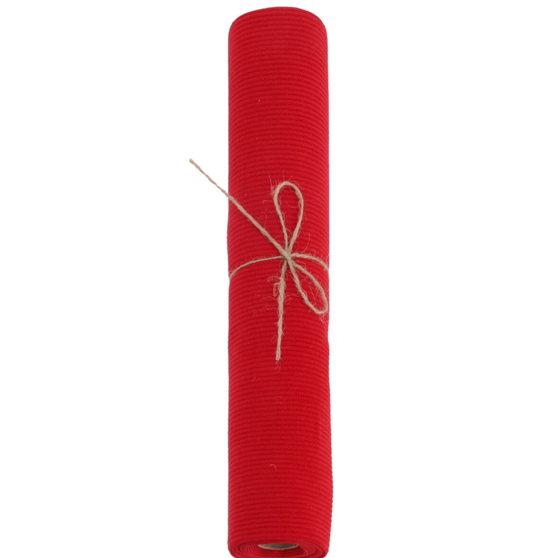Home Styling Collection Dekorační látka na roli 200 × 28 cm červený