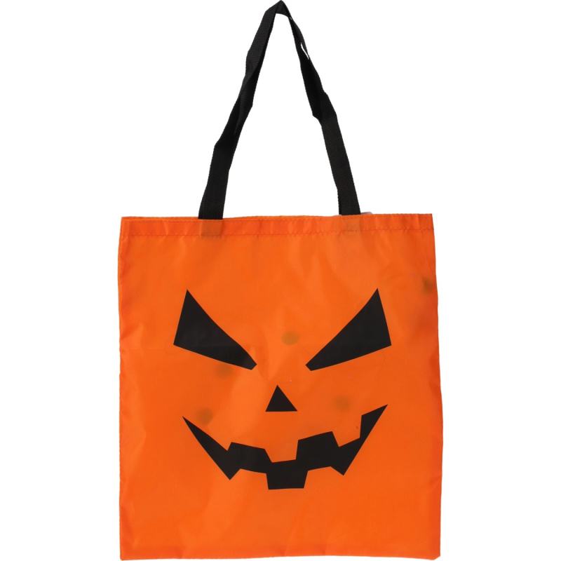 Taška LED Halloween, svítící, různé barvy, 1 ks, 34 x 32 cm