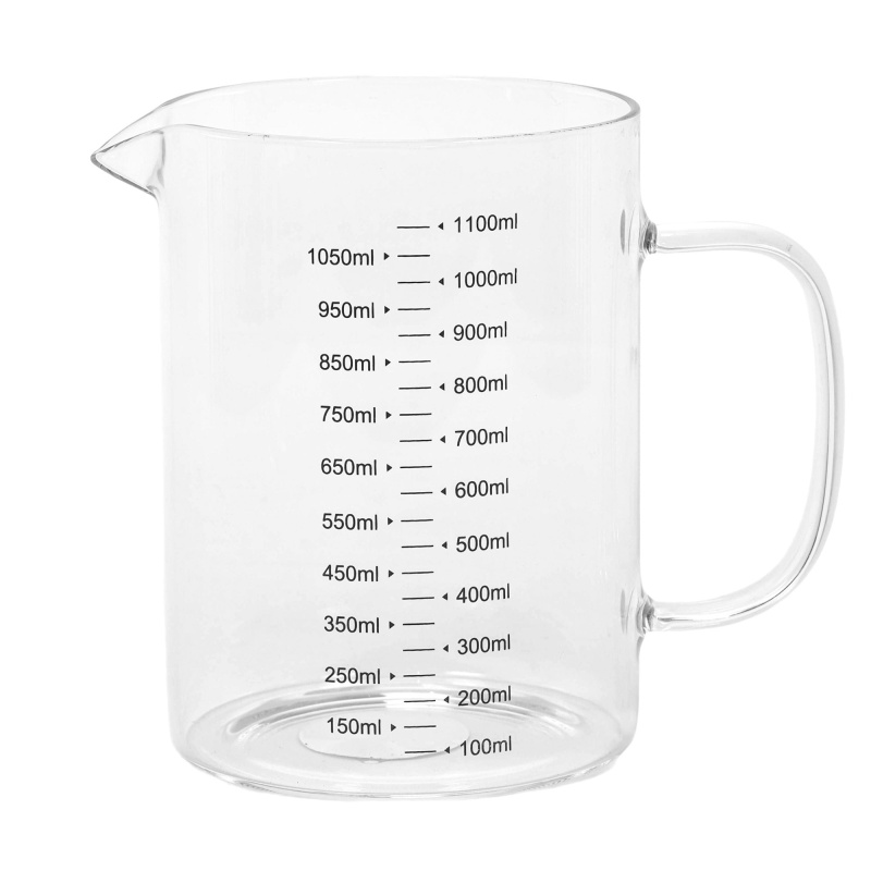 EH Excellent Houseware Skleněná odměrka ZOPA, 1 l transparentní