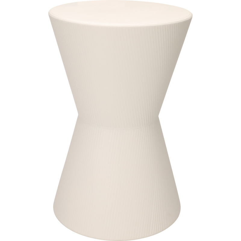 Home Styling Collection Boční stolek k pohovce typu totem TOME, bílý, Ø 29 x 45 cm bílý