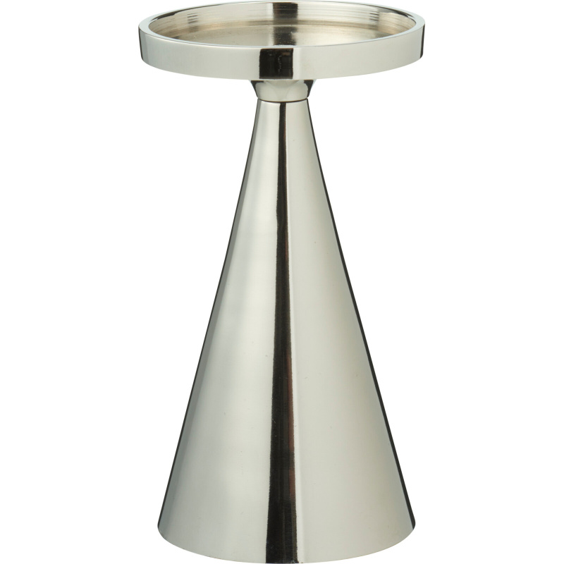 Home Styling Collection Dekorační svícen, stříbrný, 17 cm stříbrný