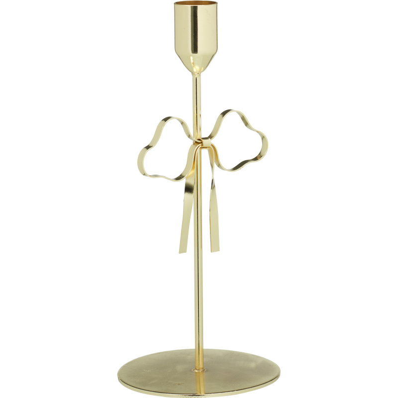 Home Styling Collection Kovový svícen, pozlacený, 21cm zlatý