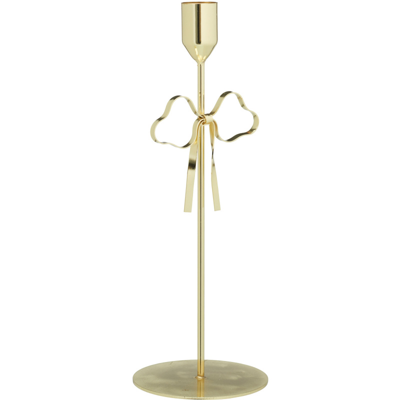 Home Styling Collection Kovový svícen, pozlacený, 25cm zlatý