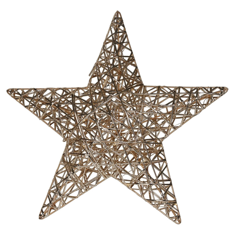Home Styling Collection Vánoční dekorace, LED hvězda, 30 cm zlatý 98805