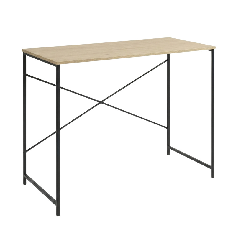 Trends4you Psací stůl ARBEID, černý/přírodní béžová 104684