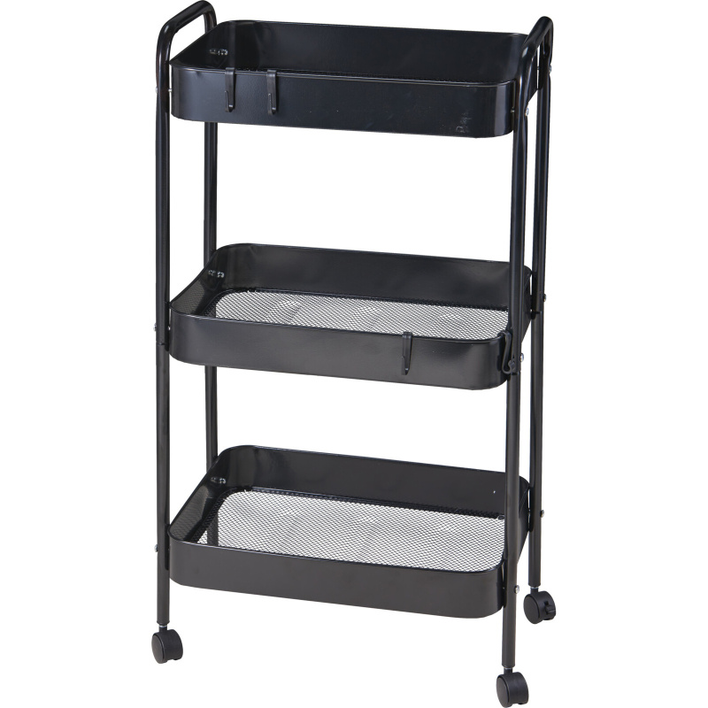 Storagesolutions Kuchyňský regál na kolečkách, 72 cm DD1100300 černá 104692