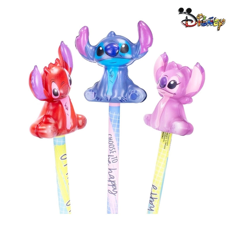 Měkký mačkací nástavec na tužku Disney Stitch - 1 kus