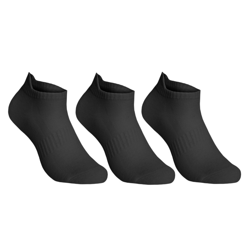3PACK ponožky Benysøn nízké černé (B-6051) M