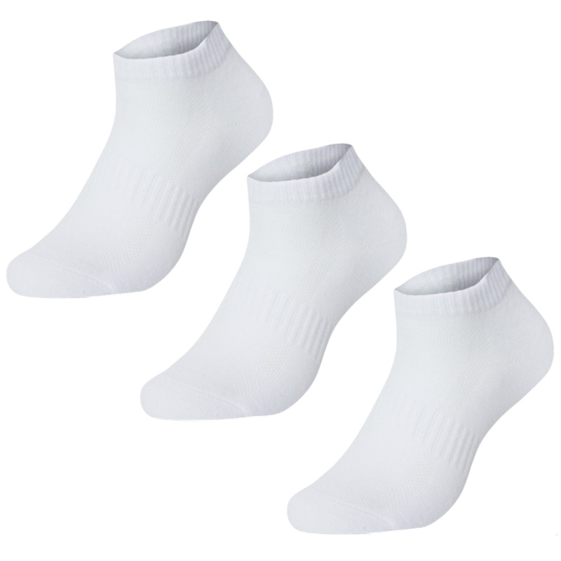 3PACK ponožky Benysøn kotníkové bílé (B-6102) L