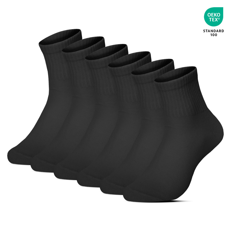 3PACK ponožky Benysøn kotníkové černé (B-6151) M