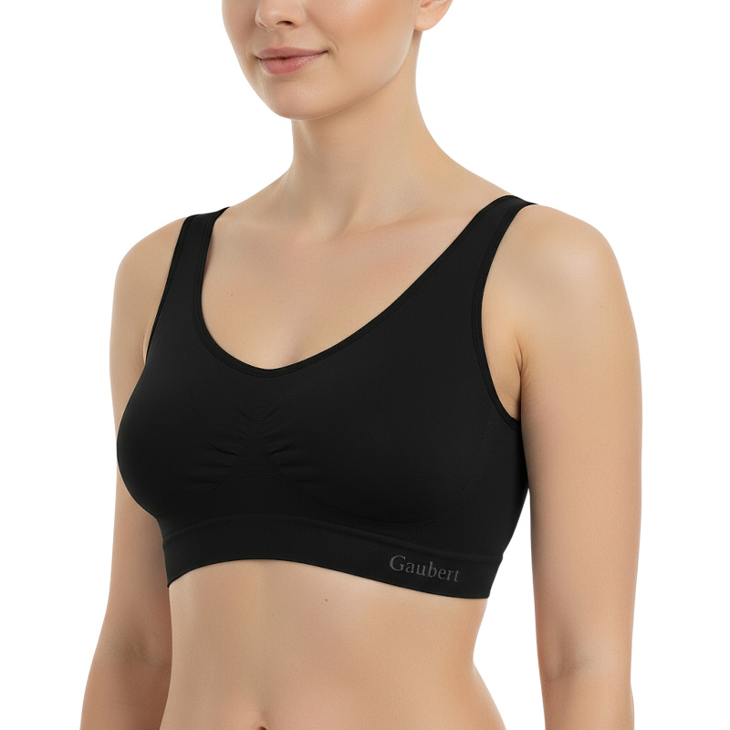 Dámská podprsenka Gaubert bezešvá černá (3106) XXL/3XL