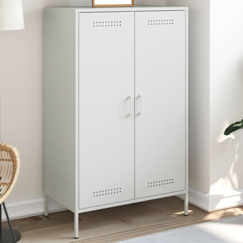 Skříň Highboard 68 X 39 X 113 Cm Ocel - Antracitová