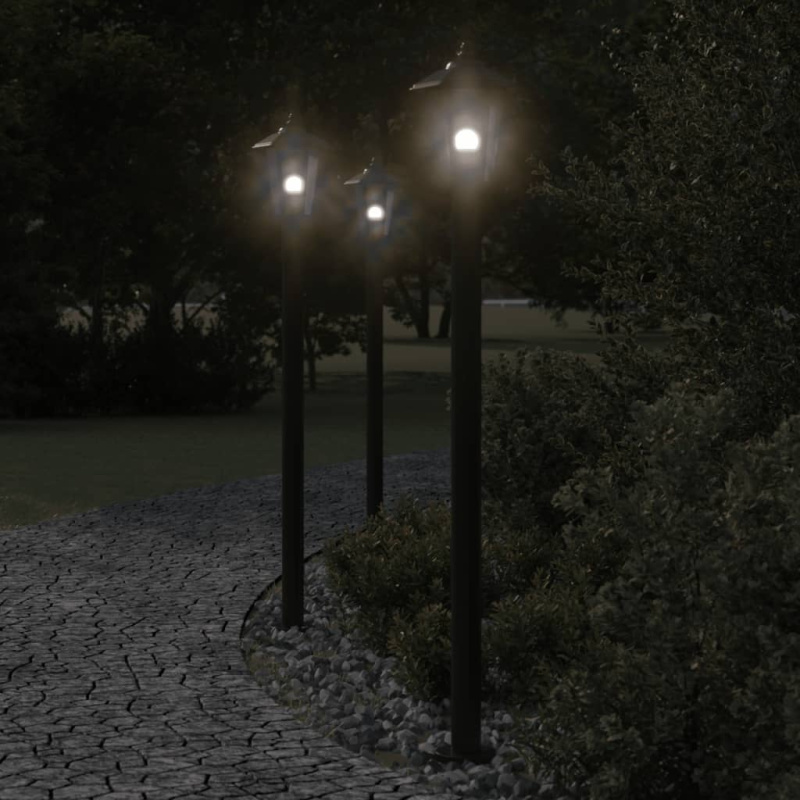 Venkovní Stojací Lampa Černá Nerezová Ocel Černá - 1 / 80 cm