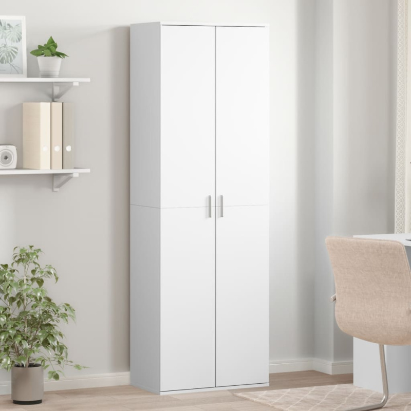 Skříň Highboard 60 X 35 X 180 Cm Kompozitní Dřevo - Černá