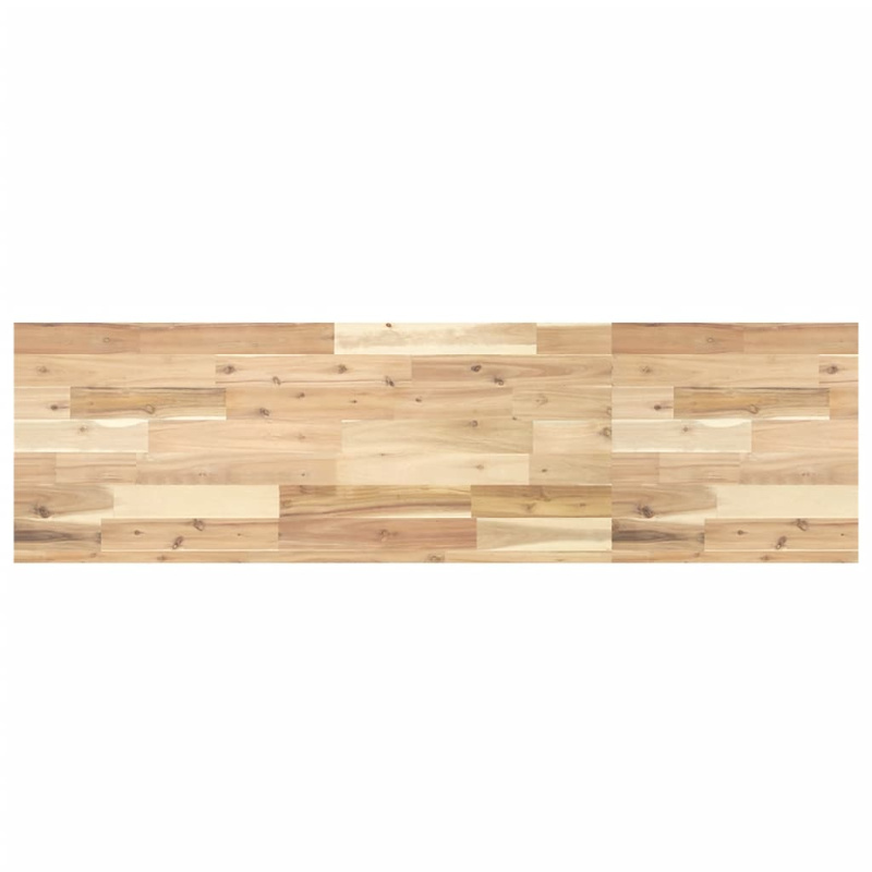 Koupelnová deska neošetřená masivní akáciové dřevo - Tmavě hnědá / 80 x 50 x 2 cm