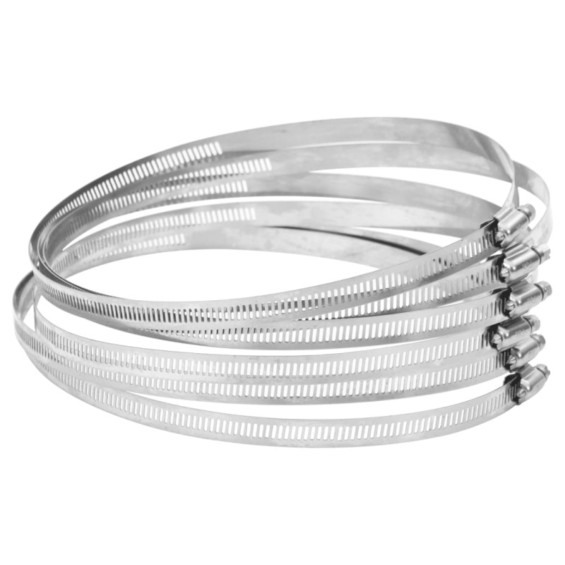 Hadicové Svorky 6 Ks 91–220 Mm Nerezová Ocel 304 - 91-165 mm
