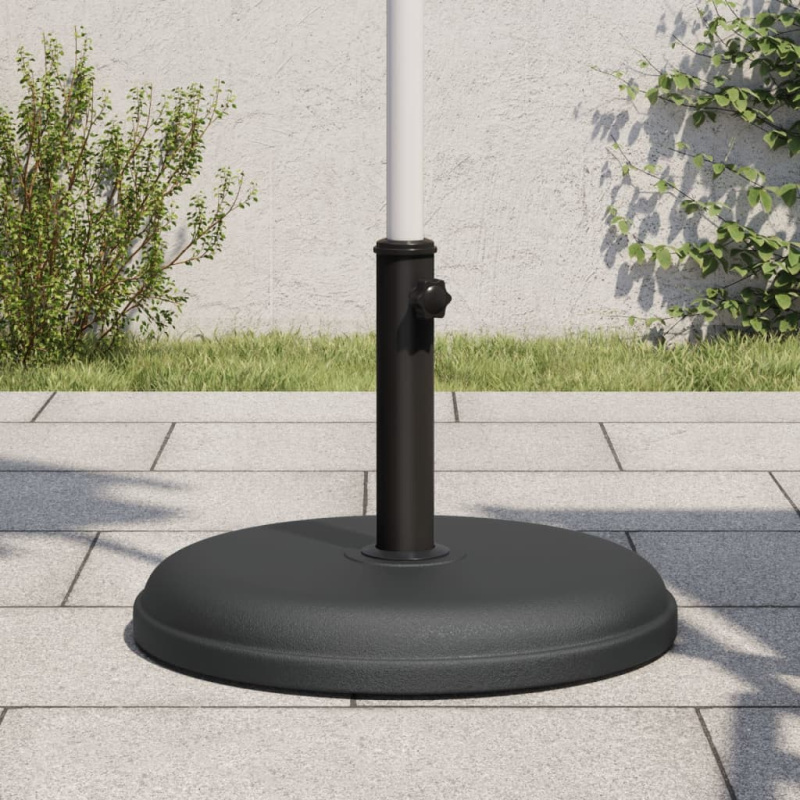 Stojan Na Slunečník Pro Tyč Ø 32 / 32 / 38 Mm Kruhový - Tmavě šedá / 15 kg