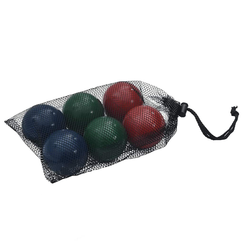 Sada 8 Kusů Koulí Pro Hru Bocce Přenosný Vak Masivní Borovice