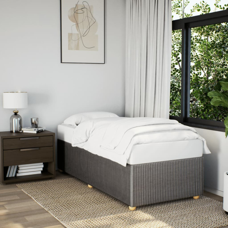 Rám Postele Bez Matrací Textil - Taupe / 120 x 200 cm