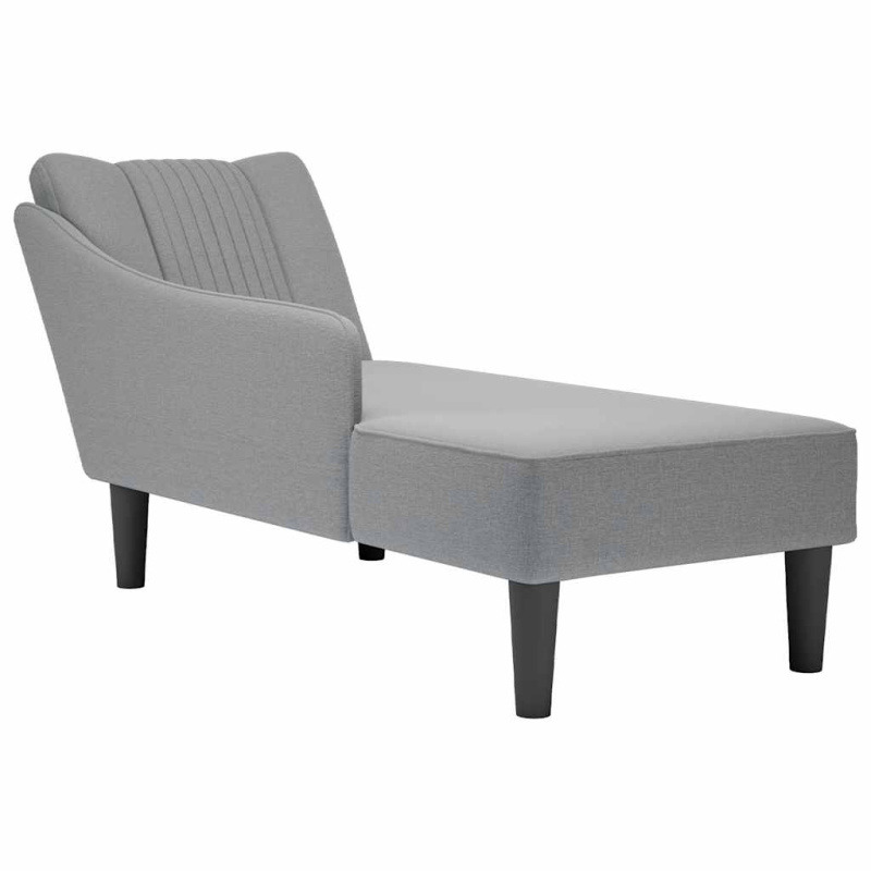 Lenoška S Pravou Područkou Tmavě Šedá Textil - Taupe