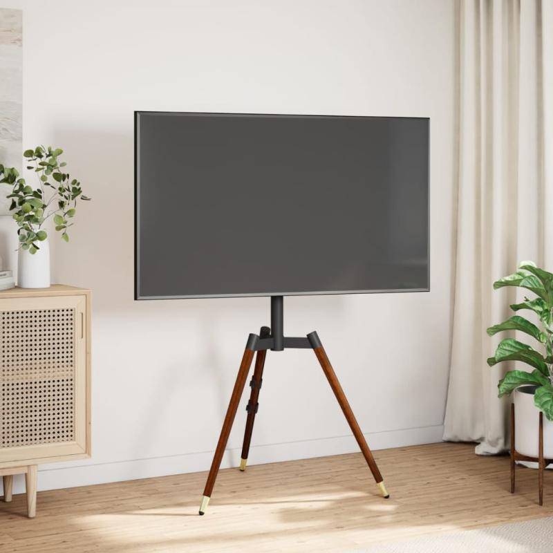 Stojan Na Tv Trojnožka 37–65 Max. Vesa 400 X 400 Mm 40 Kg - Hnědá / se 4 nohami