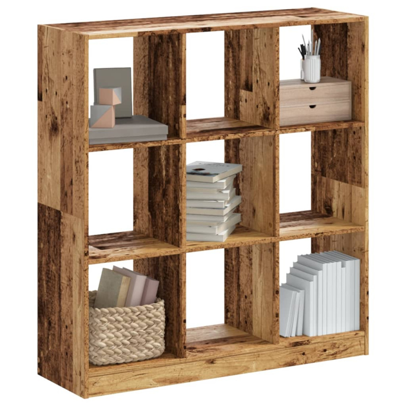 Knihovna Old Wood 102 X 32 X Kompozitní Dřevo Staré Dřevo - 75 cm / 68.5 cm