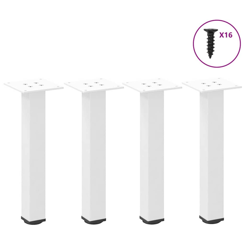 vidaXL Nohy ke konferenčnímu stolku 4 ks černé 30-32 cm ocelové