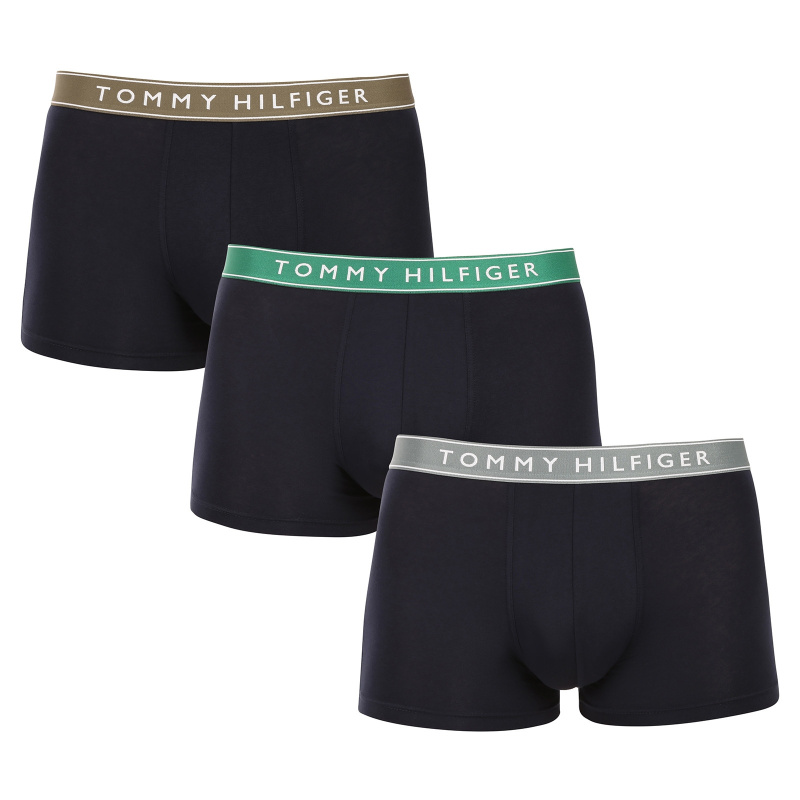 3PACK pánské boxerky Tommy Hilfiger černé (UM0UM03457 0WK) L, trenky / trenýrky