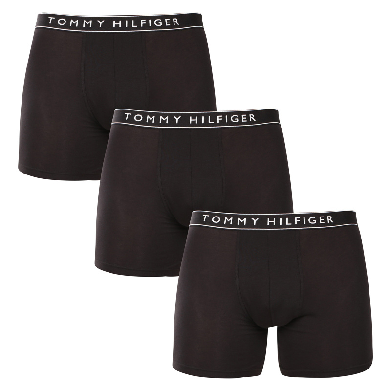 3PACK pánské boxerky Tommy Hilfiger černé (UM0UM03458 0WE) M, trenky / trenýrky