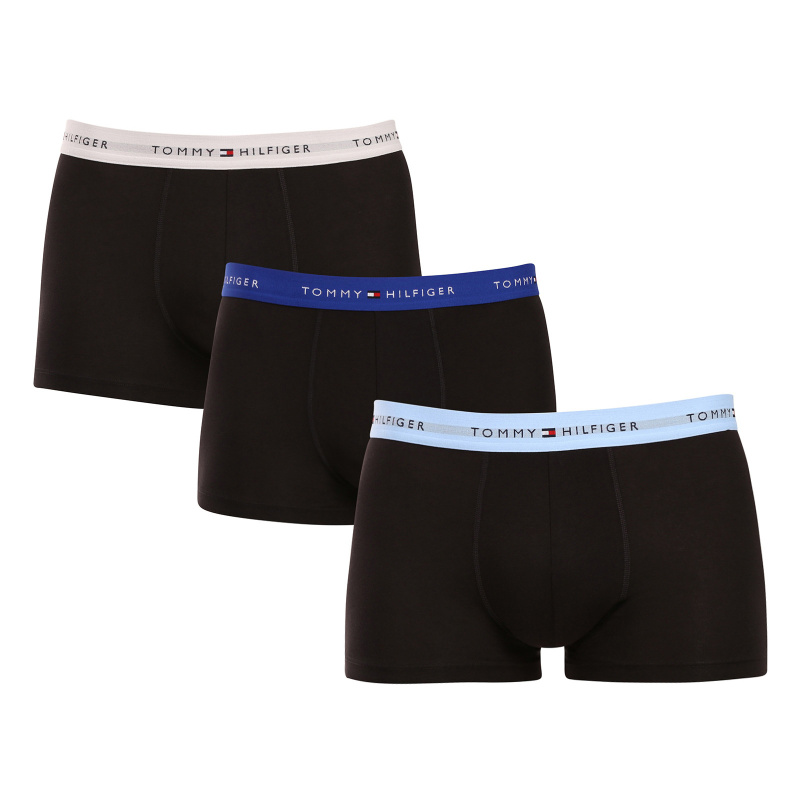 3PACK pánské boxerky Tommy Hilfiger černé (UM0UM02763 0WH) M, trenky / trenýrky