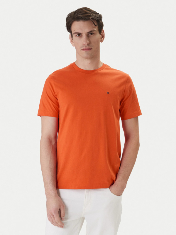 Tommy Hilfiger pánské oranžové tričko