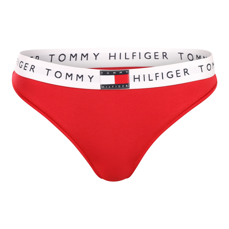 Dámská tanga Tommy Hilfiger červená (UW0UW06039 XLG) M