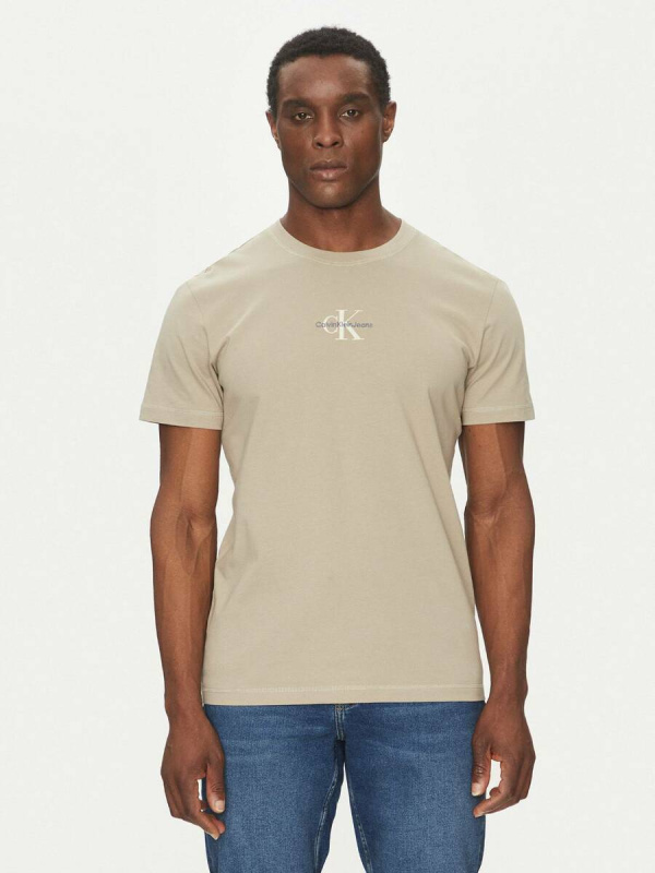 Calvin Klein pánské béžové tričko