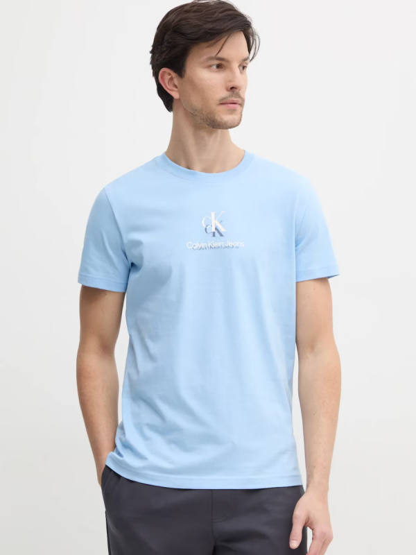Calvin Klein pánské světle modré tričko