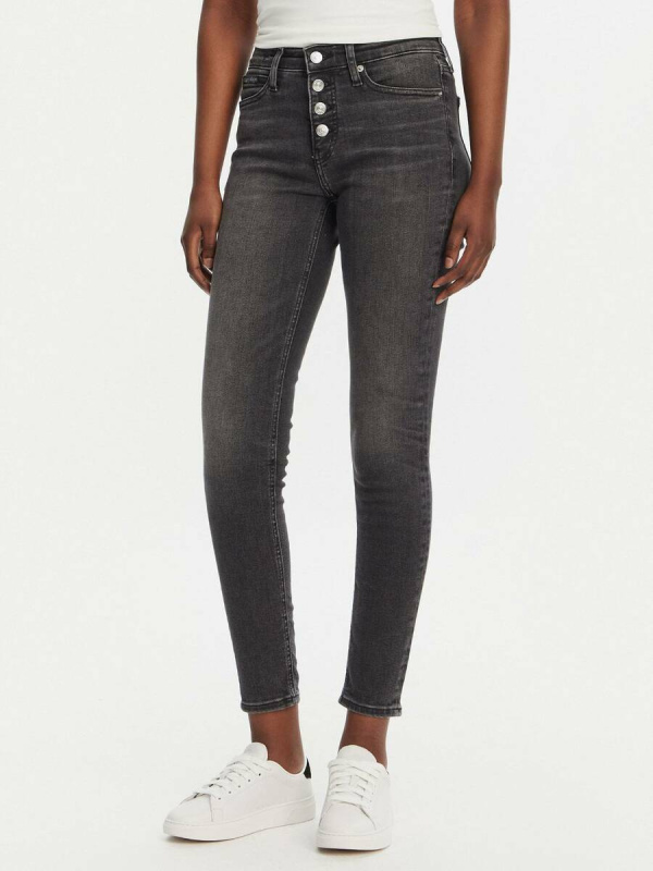 Calvin Klein dámské šedo-černé džíny
