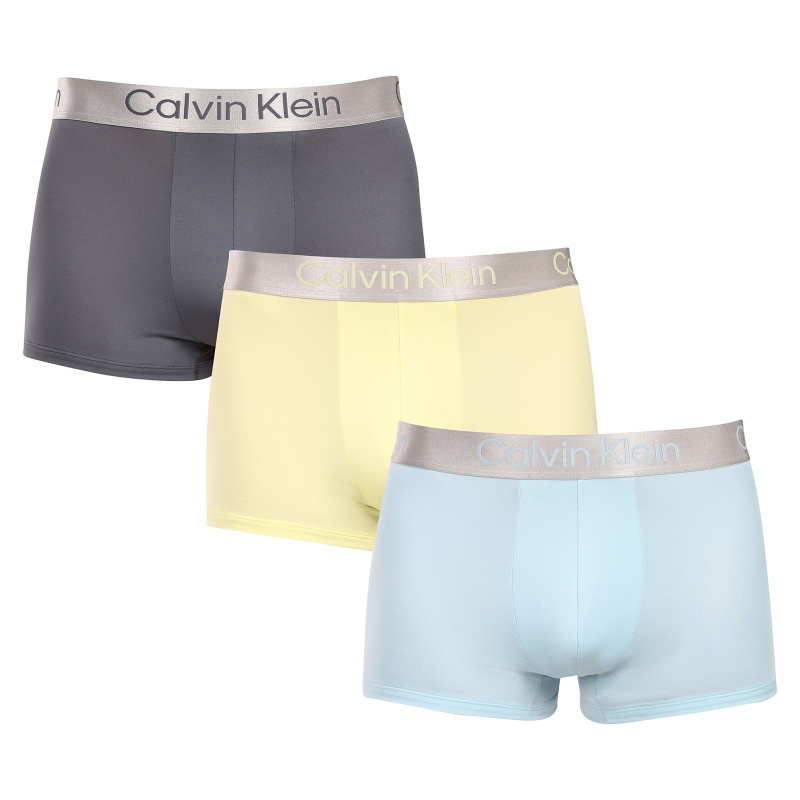 3PACK pánské boxerky Calvin Klein vícebarevné (NB4269-VSC) 4XL, trenky / trenýrky