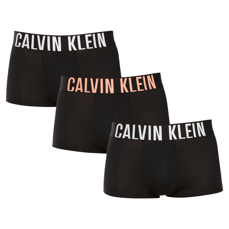 3PACK pánské boxerky Calvin Klein černé (NB3611A-VVN) XXL, trenky / trenýrky
