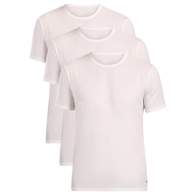 3PACK pánské tričko Calvin Klein bílé (NB4185-100) M