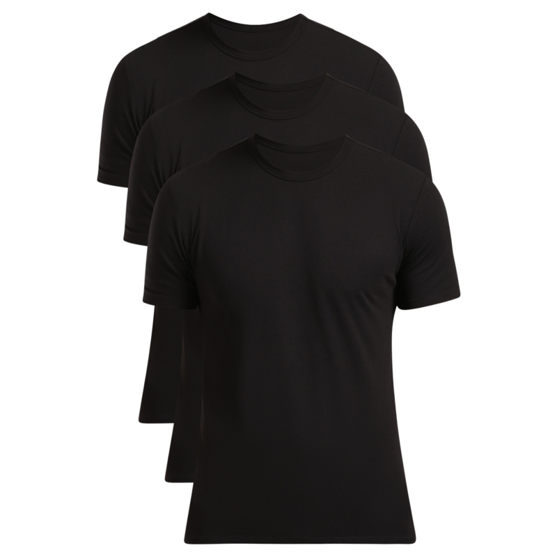 3PACK pánské tričko Calvin Klein černé (NB4185-UB1) 4XL