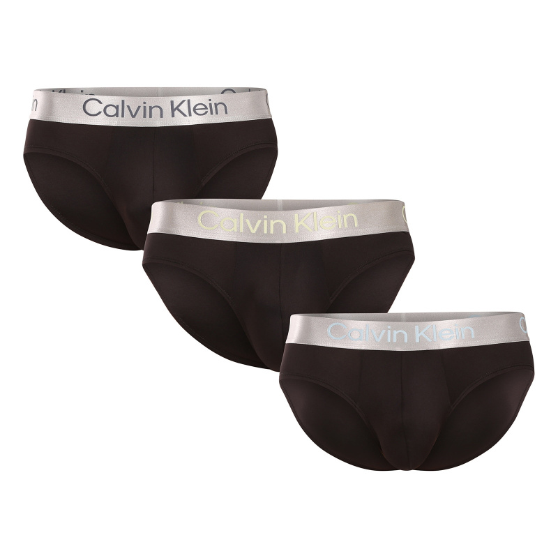 3PACK pánské slipy Calvin Klein černé (NB4122-VSD) L