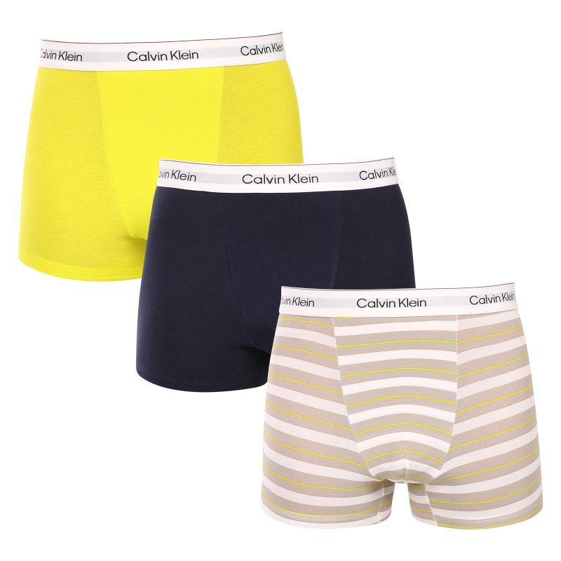 3PACK pánské boxerky Calvin Klein vícebarevné (NB4286-WCN) XL, trenky / trenýrky