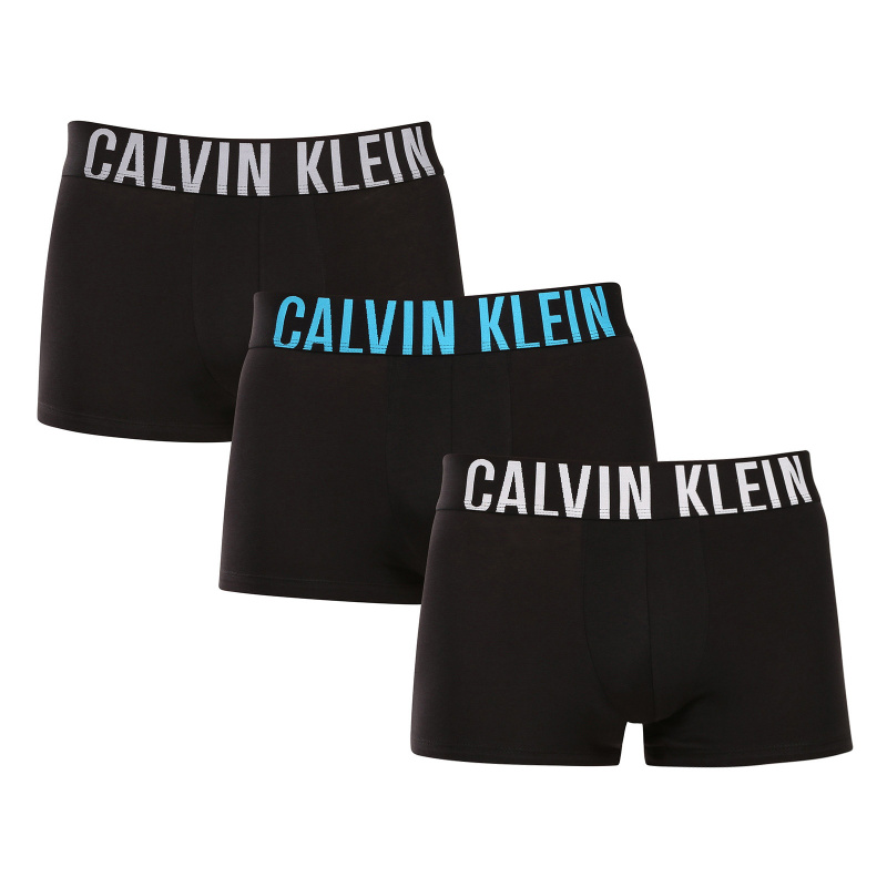 3PACK pánské boxerky Calvin Klein černé (NB3608A-VVL) L, trenky / trenýrky