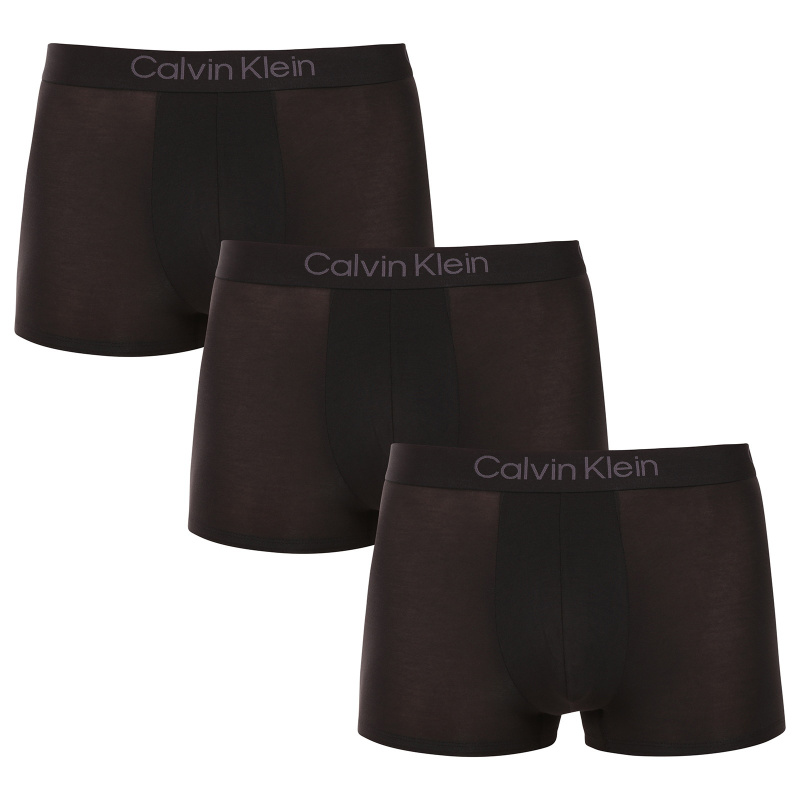 3PACK pánské boxerky Calvin Klein černé (NB4192-UB1) 4XL, trenky / trenýrky