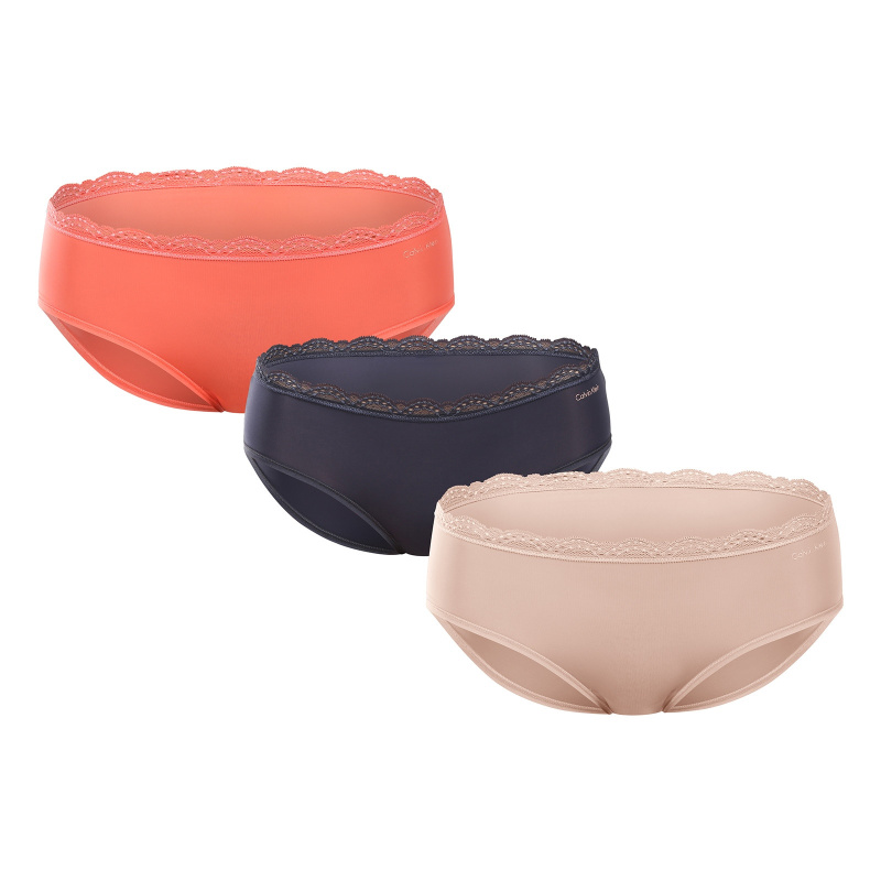 3PACK dámské kalhotky Calvin Klein vícebarevné (QD5302-WAS) L