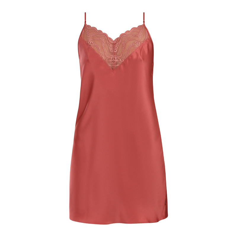 Dámská noční košile Calvin Klein růžová (QS7313E-VL4) XL