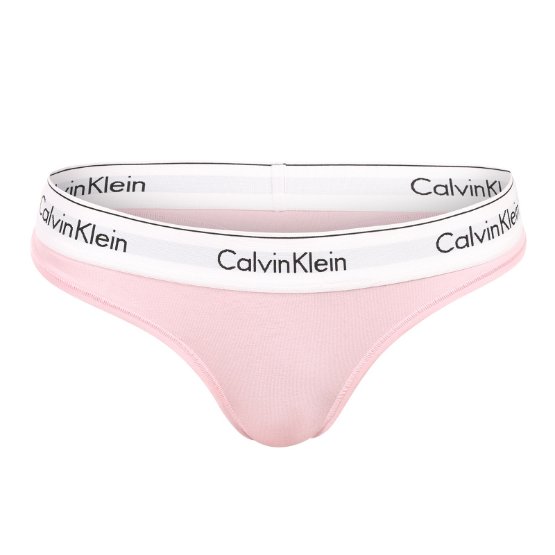 Dámská tanga Calvin Klein růžová (F3786E-SQL) M
