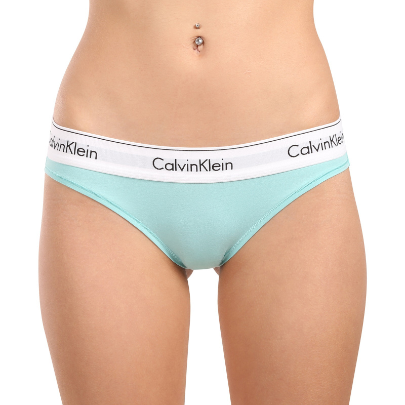 Dámské kalhotky Calvin Klein zelené (F3787E-VOG) L
